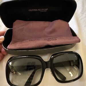 Oliver Peoples Black Square Sunglasses